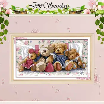 Bear Family(1) Patterns Counted Cross Stitch 11 14CT Cross Stitch Sets Wholesale Chinese Cross-stitch Kits Embroidery Needlework
Bear Family(1) Patterns Counted Cross Stitch 11 14CT Cross Stitch Sets Wholesale Chinese Cross-stitch Kits Embroidery Needlework