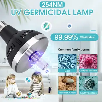 E27 UV Germicidal Lamp Led Ultraviolet Sterilizing Bactericidal Lights For Home Disinfection Sterilization Light Bulb
E27 UV Germicidal Lamp Led Ultraviolet Sterilizing Bactericidal Lights For Home Disinfection Sterilization Light Bulb