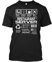 Camisa de T dos homens T-SHIRT PARA O SERVIDOR RESTAURANTE Mulheres T-Shirt(China)