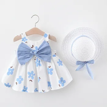 Baby Girls Dress with Hat 2pcs Set Cute Print Floral Sleeveless Baby Girl Clothes Birthday Party Princess Dress Vestido
Baby Girls Dress with Hat 2pcs Set Cute Print Floral Sleeveless Baby Girl Clothes Birthday Party Princess Dress Vestido