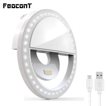 LED Selfie Ring Light USB charge for Smart Phone Camera Round Shape Supplementary Lighting Selfie Enhancing Fill Light For Phone
LED Selfie Ring Light USB charge for Smart Phone Camera Round Shape Supplementary Lighting Selfie Enhancing Fill Light For Phone