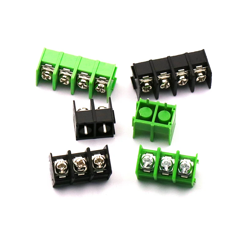 

7.62 mm KF7.62 - 2P 3P 4P MG 762 - 2 3 4 Pin Can be spliced Screw Terminal Block Connector Black 7.62mm Pitch 10PCS/lot