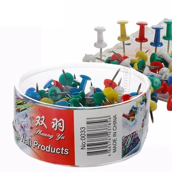 100Pcs Plastic Push Pins Offic Binding Cork Board Safety Colored Pin Big Head Needle Pins
100Pcs Plastic Push Pins Offic Binding Cork Board Safety Colored Pin Big Head Needle Pins
