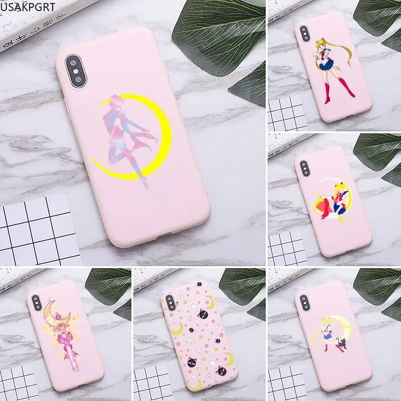 Cute Sailor Moon Anime Phone Case for iPhone 11 Pro Max X XR XS 8 7 6s Plus Matte Candy Pink Silicone Cases
Cute Sailor Moon Anime Phone Case for iPhone 11 Pro Max X XR XS 8 7 6s Plus Matte Candy Pink Silicone Cases
