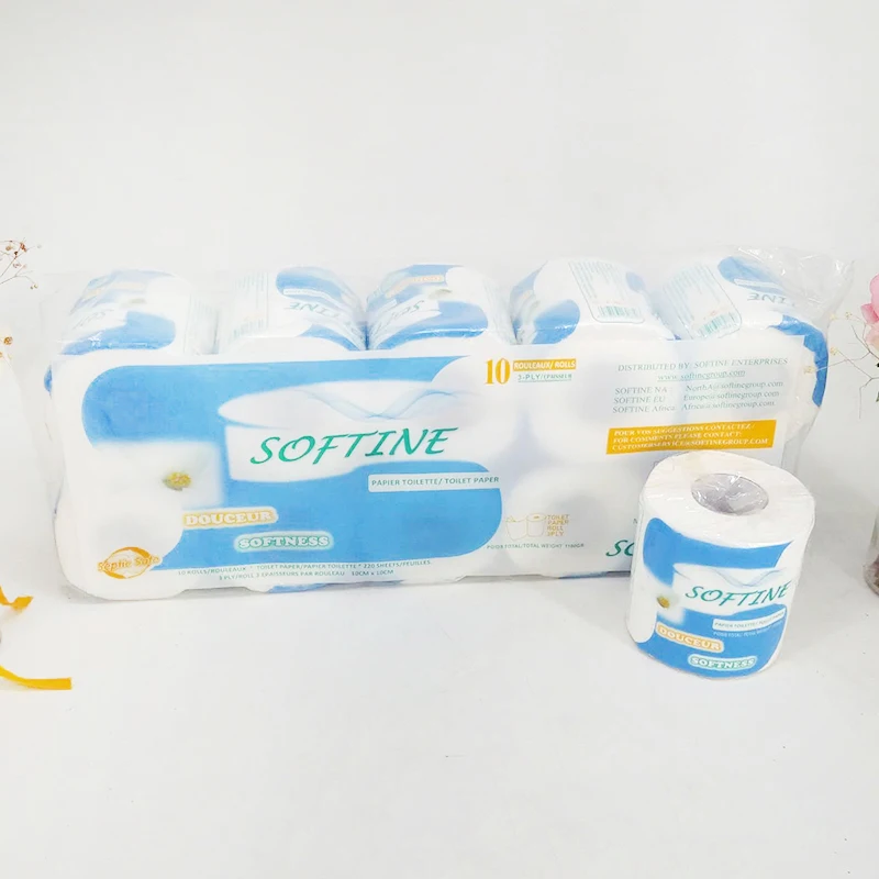 【in Stock】 10//12 Rolls Silky Smooth Soft Professional Series Premium 3-Ply Toilet Paper for Daily Use