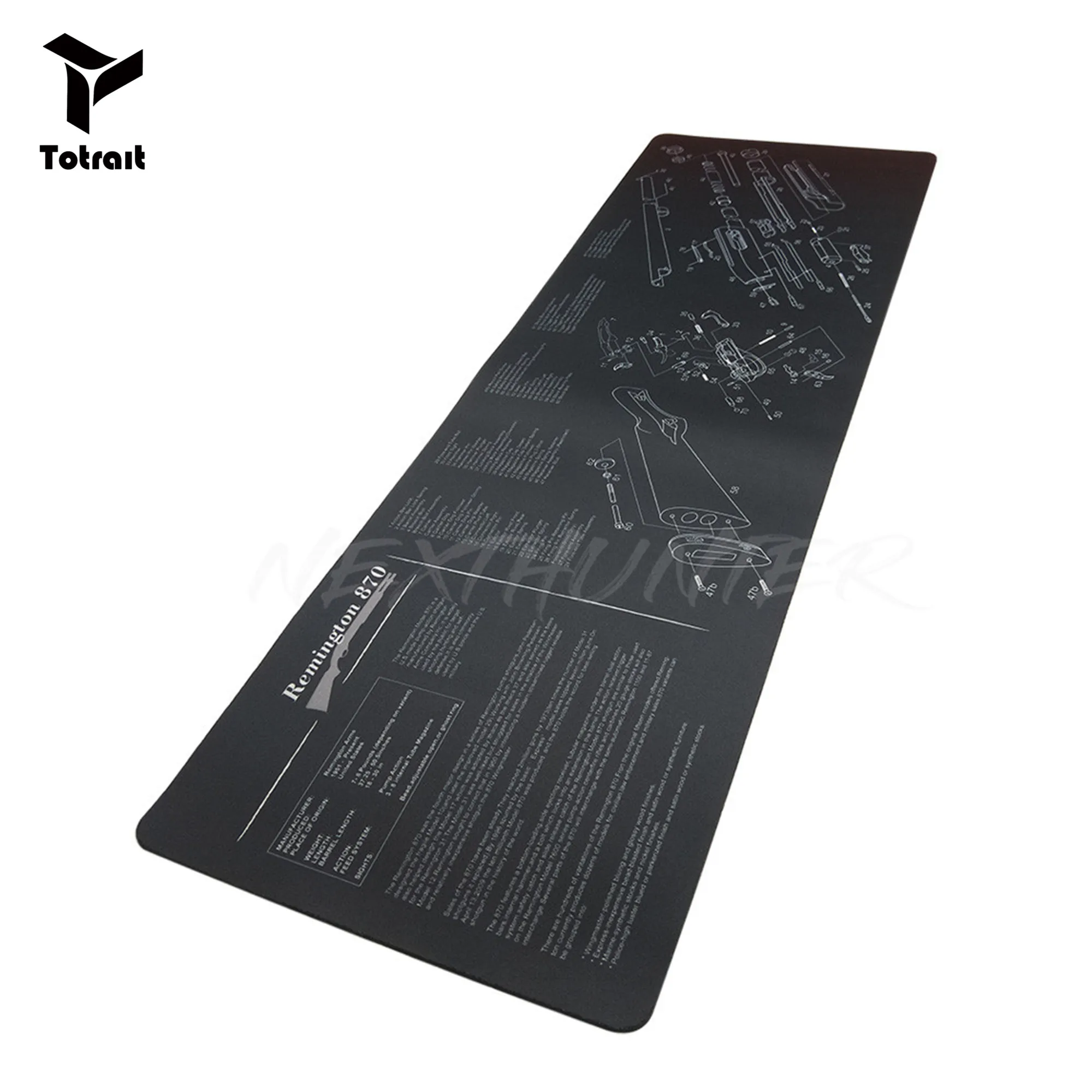 TOtrait Remington 870 Rubber Mat With Parts Diagram and Instructions Armorers Bench Mat Mouse Pad
TOtrait Remington 870 Rubber Mat With Parts Diagram and Instructions Armorers Bench Mat Mouse Pad