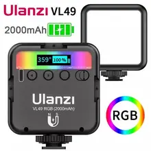 Light-Lighting Video-Camera Photography Mini 2000mah VL49 Ulanzi for Vlog Live LED RGB Light-Lighting Video-Camera Photography Mini 2000mah VL49 Ulanzi for Vlog Live LED RGB