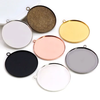 5pcs/Lot 30mm Inner Size 7 Colors Plated Classic Style Cameo Settings Cabochon Base Brass Copper Blank Tray Pendant Charms
5pcs/Lot 30mm Inner Size 7 Colors Plated Classic Style Cameo Settings Cabochon Base Brass Copper Blank Tray Pendant Charms