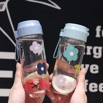 Creative Cartoon Flower Water Cup Simple Transparent Heat-resistant Glass with Lifting Rope 300ml Portable Outdoor Cup for Adult
Creative Cartoon Flower Water Cup Simple Transparent Heat-resistant Glass with Lifting Rope 300ml Portable Outdoor Cup for Adult