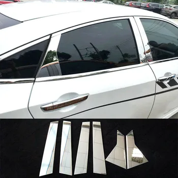 Chrome Pillar Post Cover Fit Exterior Replacement Door Window 6pcs Set For Honda Civic 2016-2018
Chrome Pillar Post Cover Fit Exterior Replacement Door Window 6pcs Set For Honda Civic 2016-2018