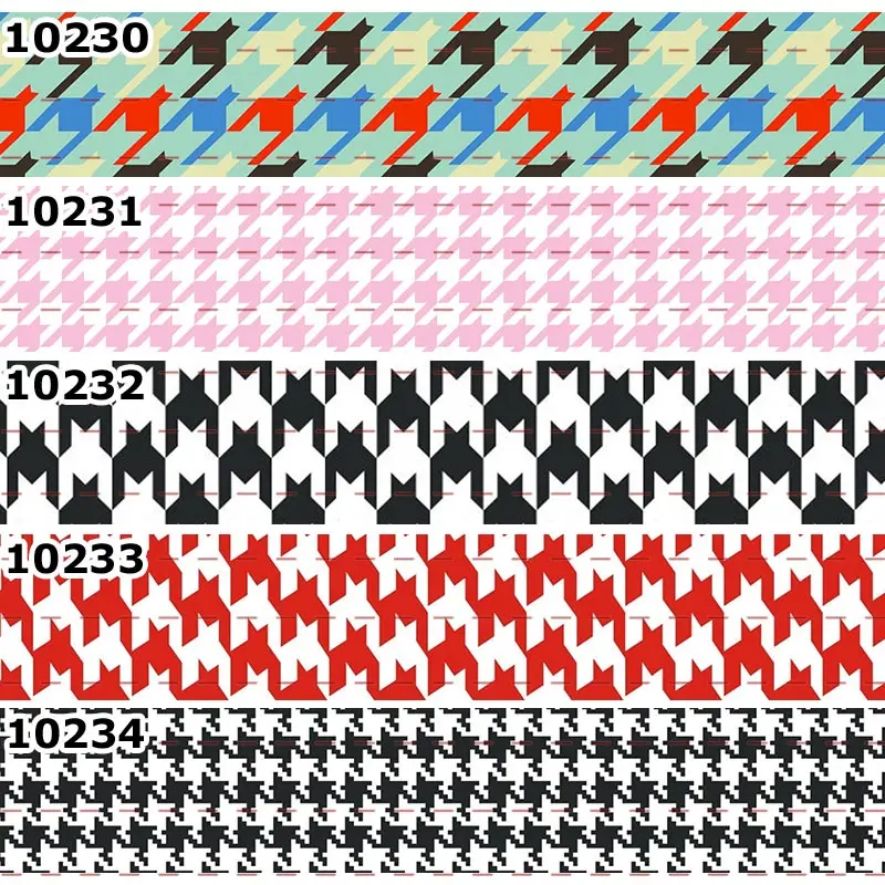 10yards - Different Sizes --Fantastic Hundstooths Style Printed Grosgrain Ribbon Hair Accessories
10yards - Different Sizes --Fantastic Hundstooths Style Printed Grosgrain Ribbon Hair Accessories