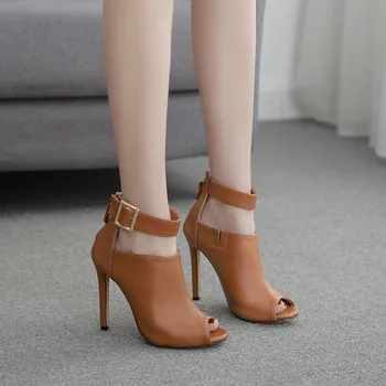 New Brand Women Pumps Sexy Peep Toe Ankle Buckle Zipper High Heels Gladiator Stiletto Sandals Roman Party Shoes Woman
New Brand Women Pumps Sexy Peep Toe Ankle Buckle Zipper High Heels Gladiator Stiletto Sandals Roman Party Shoes Woman
