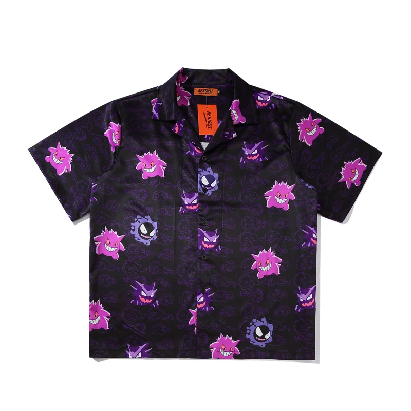 T Shirt Men Pattern Short Sleeve Pure Cotton Breasted 2020 Spring New Hip  Hop Streetwear Harajuku Men's T Shirt