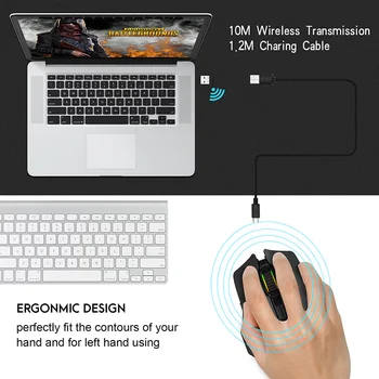 Wireless Gaming Mouse Rechargeable 2.4G 6 Adjustable DPI Levels for Laptop PC DJA99
Wireless Gaming Mouse Rechargeable 2.4G 6 Adjustable DPI Levels for Laptop PC DJA99