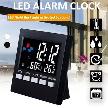 Weather Station Forecast Dual-Alarm Clock Weather Forecast Calendar Temperature Humidity LED display Thermometer Hygrometer
Weather Station Forecast Dual-Alarm Clock Weather Forecast Calendar Temperature Humidity LED display Thermometer Hygrometer