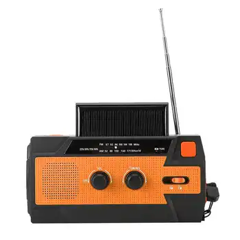 Portable Raido Receiver Solar Hand Crank Flashlight Radio Alarm USB Charging FM/AM/NOAA Waveband Orange Hot
Portable Raido Receiver Solar Hand Crank Flashlight Radio Alarm USB Charging FM/AM/NOAA Waveband Orange Hot