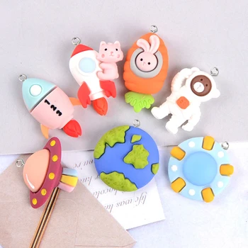 Cartoon Rocket Astronauts UFO Flatback Resin Charm Pendants Scrapbooking For Hairbow Center Embellishment DIY Phone Accessories
Cartoon Rocket Astronauts UFO Flatback Resin Charm Pendants Scrapbooking For Hairbow Center Embellishment DIY Phone Accessories
