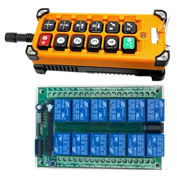 AC220V Channel 12CH Radio Controller RF Wireless Remote Control Overhead Travelling Crane System Receiver+Transmitter
AC220V Channel 12CH Radio Controller RF Wireless Remote Control Overhead Travelling Crane System Receiver+Transmitter
