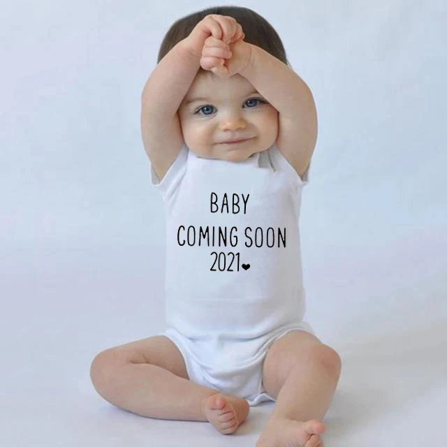 Baby Coming Soon 2021 Baby Boys Girl Romper Infant Toddler Child Print Jumpsuit Short Sleeve Casual Overall Summer Baby Clothes
Baby Coming Soon 2021 Baby Boys Girl Romper Infant Toddler Child Print Jumpsuit Short Sleeve Casual Overall Summer Baby Clothes