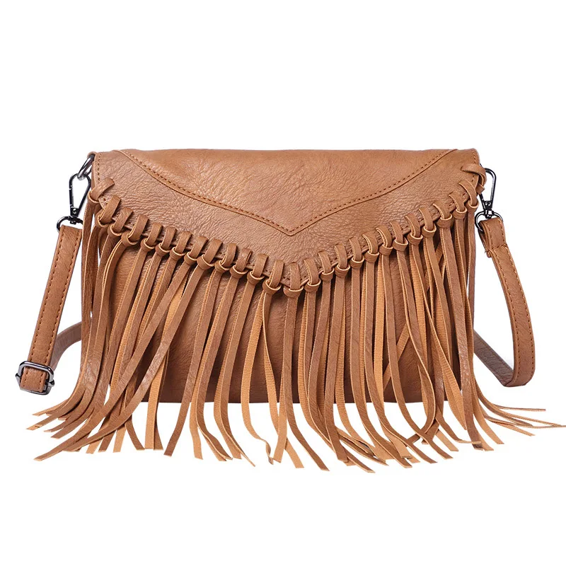 Envelope Cross Over Bag Messenger Bag Women Ladies Casual Crossbody For Women HandBags Female Vintage Tassel Summer 2020