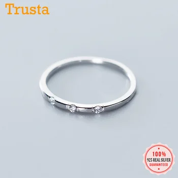 Trustdavis Genuine 925 Sterling Silver Fashion Sweet Simple CZ Finger Ring For Women Wedding Party Fine S925 Jewelry Gift DA1543 
Trustdavis Genuine 925 Sterling Silver Fashion Sweet Simple CZ Finger Ring For Women Wedding Party Fine S925 Jewelry Gift DA1543