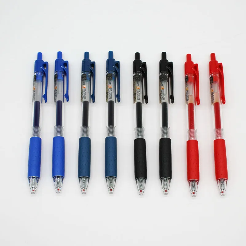 8 pcs/Lot Bullet Ballpoint Pen Business office School stationery Ball-point Pen 0.5mm black red blue Luxury quality gel pens
8 pcs/Lot Bullet Ballpoint Pen Business office School stationery Ball-point Pen 0.5mm black red blue Luxury quality gel pens