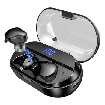 TWS Bluetooth Earphones Wireless Earbuds with Wireless Charging Case LED Display Stereo Sound IPX7 Waterproof Power Bank
TWS Bluetooth Earphones Wireless Earbuds with Wireless Charging Case LED Display Stereo Sound IPX7 Waterproof Power Bank