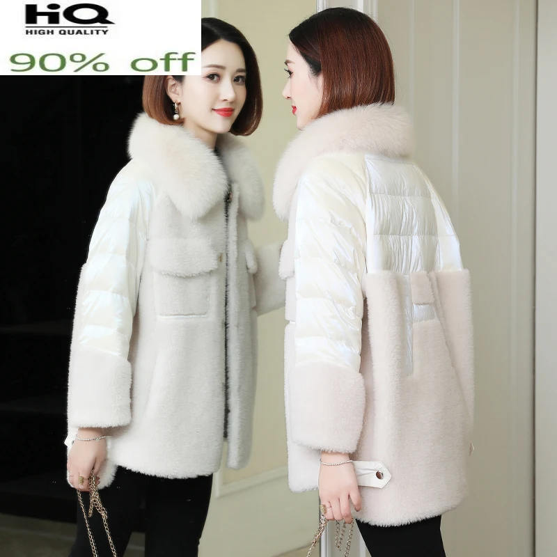 100% Wool Real Fur Coat Autumn Winter Women's Down Jacket Warm Female Clothes Fox Fur Collar 2022 Mujeres Abrigos Pph2032
100% Wool Real Fur Coat Autumn Winter Women's Down Jacket Warm Female Clothes Fox Fur Collar 2022 Mujeres Abrigos Pph2032