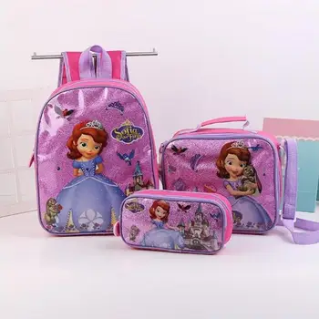 Disney Fashion 3 Pcs/Set Kids Girls Cartoon Sofia Princess Schoolbags Cute Kids Backpacks Children School bag
Disney Fashion 3 Pcs/Set Kids Girls Cartoon Sofia Princess Schoolbags Cute Kids Backpacks Children School bag