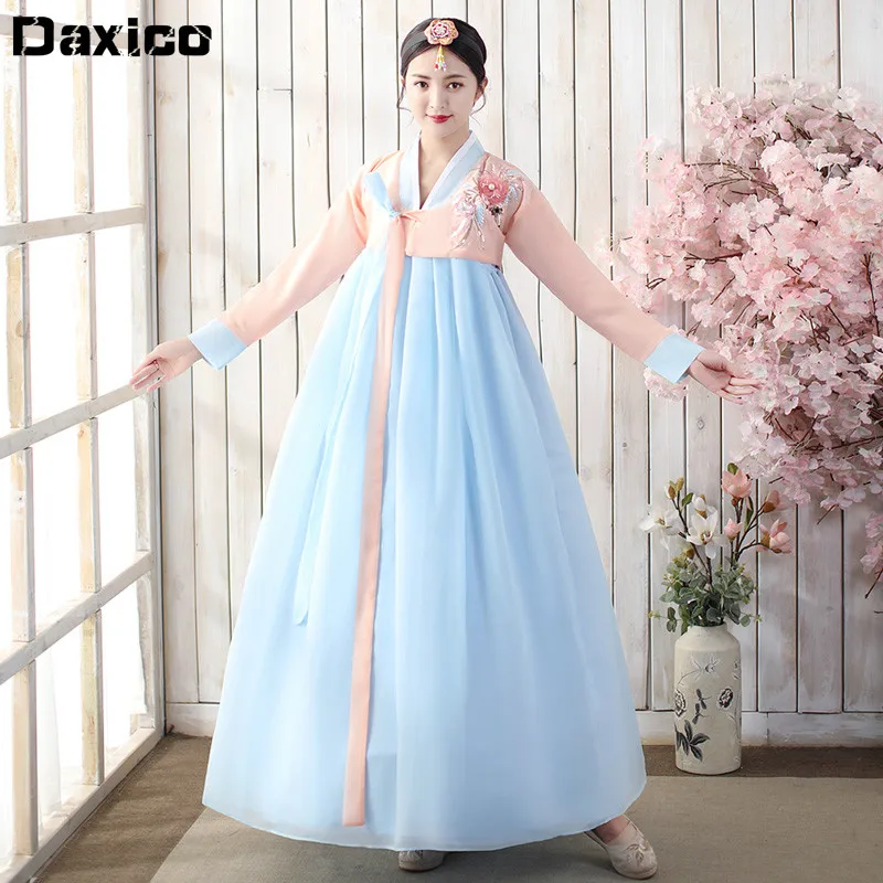 

Korean Hanbok Dress Ancient Traditional Stage Dance Costume Women Asian Clothes Lady Palace Korea Wedding Oriantal Dance Cloth