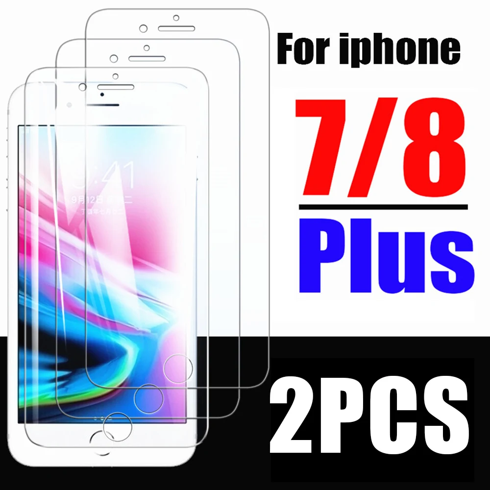 Защитное стекло для экрана iphone 7 8 plus Защитная пленка 7plus закаленное i7 i8 iphone7plus