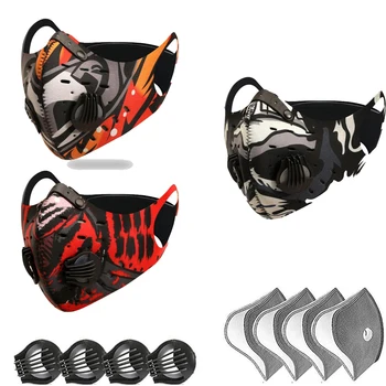 Cycling Bike Face Mask with Valve PM2.5 Filter Anti-dust Washable Mask Activated Carbon Breathing Reusable Mouth Cap Mascarilla
Cycling Bike Face Mask with Valve PM2.5 Filter Anti-dust Washable Mask Activated Carbon Breathing Reusable Mouth Cap Mascarilla