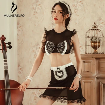 black sexy see through pyjamas women nightgown Round neck sleeveless bow Backless lace nightdress women summer sexy sleepwear 
black sexy see through pyjamas women nightgown Round neck sleeveless bow Backless lace nightdress women summer sexy sleepwear