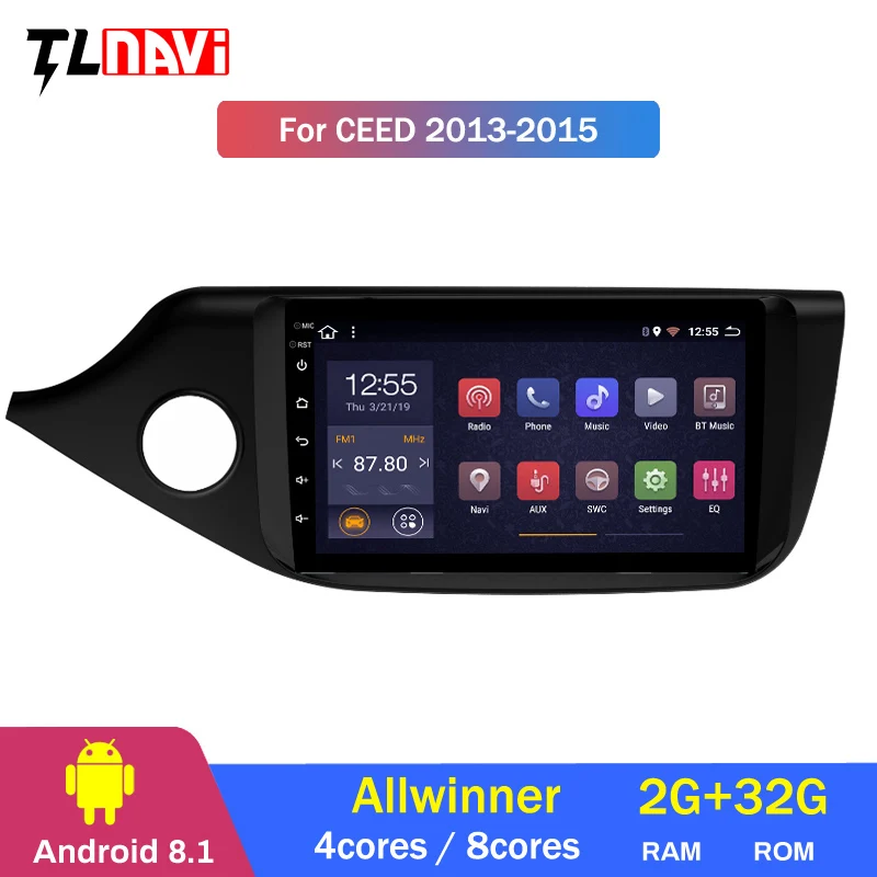 Sale 9 inch IPS Android 8.1 Car DVD Player GPS Navigation Multimedia for Kia Ceed 2013 2014 2015 Auto Radio Audio Video Stereo 1