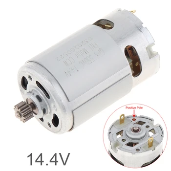 RS550 14.4V 24500 RPM DC Motor with Two-speed 11 Teeth and High Torque Gears Box for Cordless Charge Drill Screwdriver
RS550 14.4V 24500 RPM DC Motor with Two-speed 11 Teeth and High Torque Gears Box for Cordless Charge Drill Screwdriver