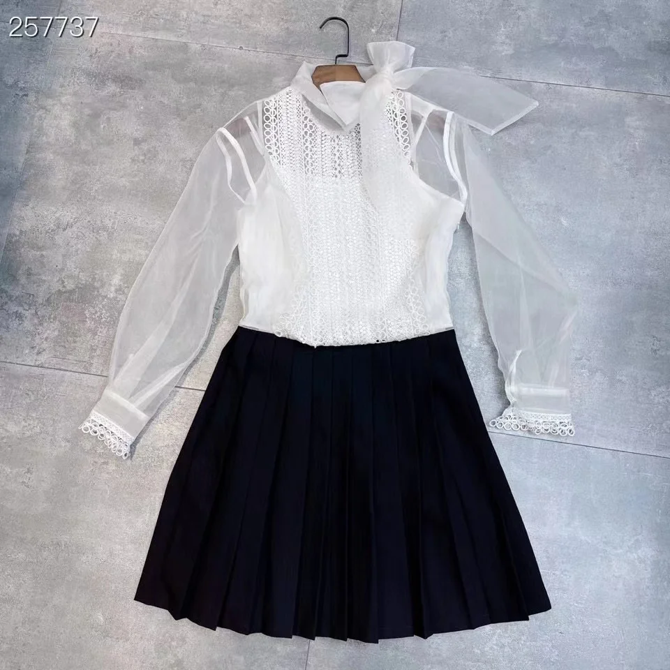 Mini Dress Summer Spring New Fashion Design Women Runway Sequins Color Patchwork Pleated Lace Casual Dress
Mini Dress Summer Spring New Fashion Design Women Runway Sequins Color Patchwork Pleated Lace Casual Dress