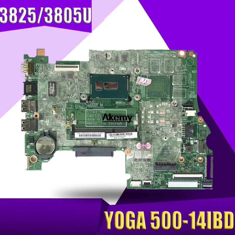 For Lenovo YOGA 500 -14IBD FLEX3-1470 YOGA500-14IBD Laptop motherboard 448.03N03.001M CPU 3825/3805U DDR3 100% test OK
For Lenovo YOGA 500 -14IBD FLEX3-1470 YOGA500-14IBD Laptop motherboard 448.03N03.001M CPU 3825/3805U DDR3 100% test OK