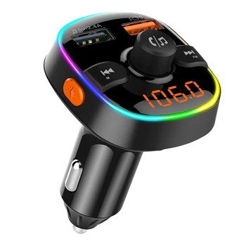 Car Fm Transmitter Bluetooth 5.0 Car Mp3 Player Modulator Adapter Battery Voltage TF Card Hands-Free Dual USB Smart Chip
Car Fm Transmitter Bluetooth 5.0 Car Mp3 Player Modulator Adapter Battery Voltage TF Card Hands-Free Dual USB Smart Chip
