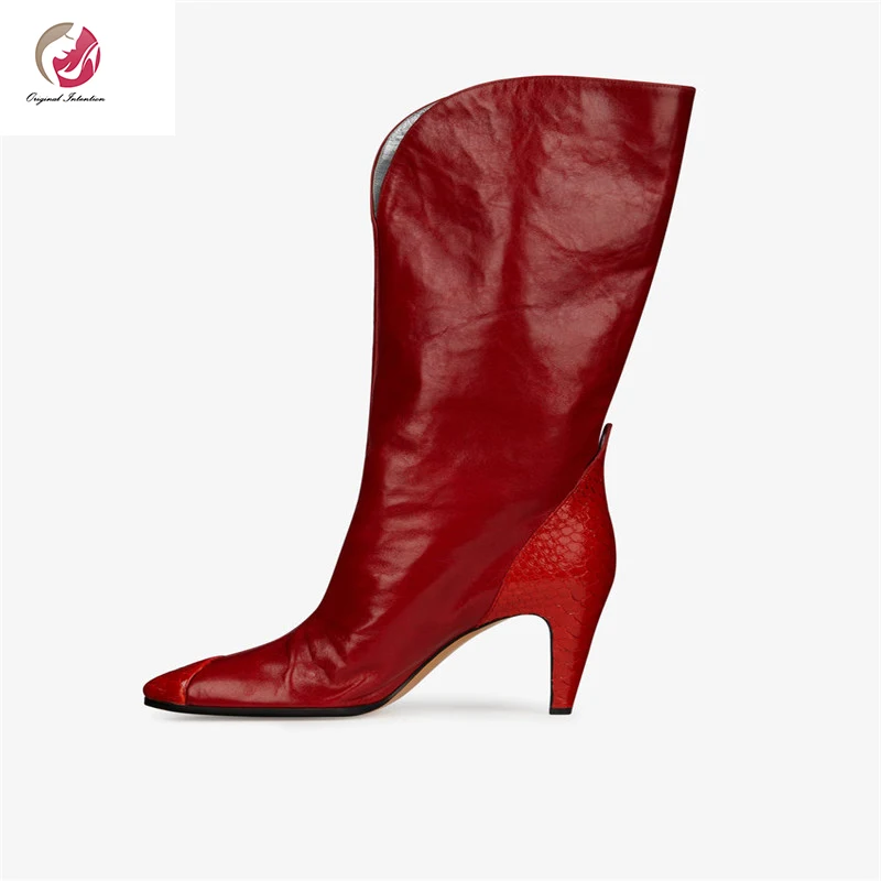 Original Intention Fashion Patchwork Ankle Boots Woman Red Black Yellow Bling Sequins Pointed Toe Sequins Spike Heels Gorgeous
Original Intention Fashion Patchwork Ankle Boots Woman Red Black Yellow Bling Sequins Pointed Toe Sequins Spike Heels Gorgeous