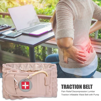 Pneumatic Back Massager Pain Relief Decompression Lumbar Traction Device Inflatable Waist Brace Support Belt with Pump
Pneumatic Back Massager Pain Relief Decompression Lumbar Traction Device Inflatable Waist Brace Support Belt with Pump