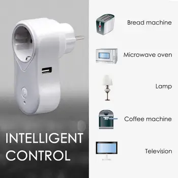 EU Plug Wifi Smart Socket with USB,Europe Remote Control Power Monitor Smart Outlet for Google Home/Alexa Voice Timing Wireless
EU Plug Wifi Smart Socket with USB,Europe Remote Control Power Monitor Smart Outlet for Google Home/Alexa Voice Timing Wireless