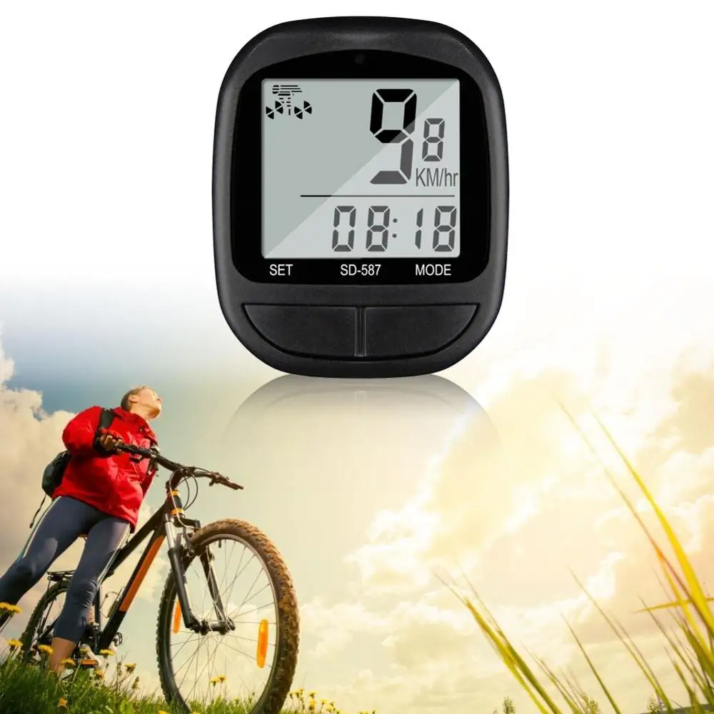 Waterproof Bicycle Odometer Wireless LCD Bicycle Computer Speedometer Black MTB Bike Bicycle Odometer Stopwatch
Waterproof Bicycle Odometer Wireless LCD Bicycle Computer Speedometer Black MTB Bike Bicycle Odometer Stopwatch