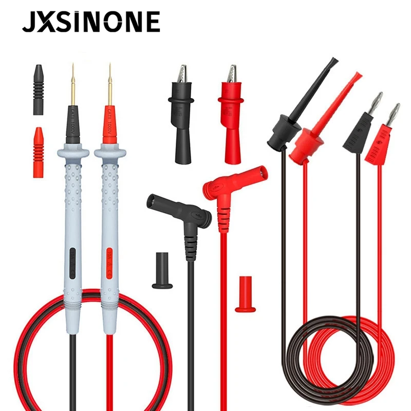 Набор щупов для мультиметра JXSINONE P1506, 4 мм штекер типа «банан» на 1 мм острые иглы с зажимами, кабели 1000 В, 20 А
Набор щупов для мультиметра JXSINONE P1506, 4 мм штекер типа «банан» на 1 мм острые иглы с зажимами, кабели 1000 В, 20 А