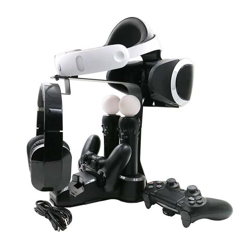 5 in1 PS4 VR Vertical Stand with PS4 Move Controller Chargers For PS VR PSVR Camera/Headset/ Dual Vibration
5 in1 PS4 VR Vertical Stand with PS4 Move Controller Chargers For PS VR PSVR Camera/Headset/ Dual Vibration