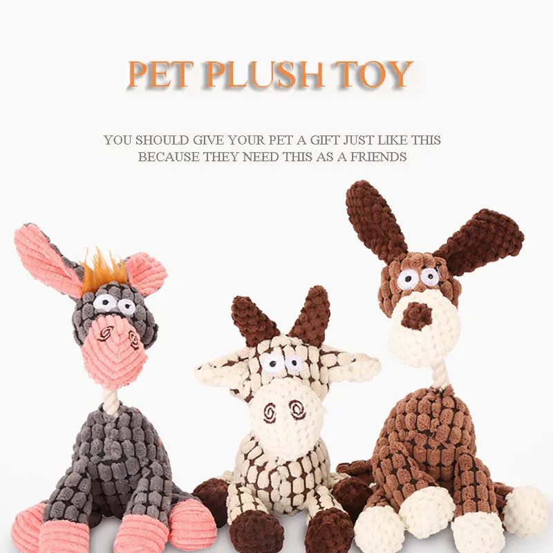 Dog Molar Training Teddy Small Dog Interactive Toy Corn Grain Design Sound Donkey Toy
Dog Molar Training Teddy Small Dog Interactive Toy Corn Grain Design Sound Donkey Toy