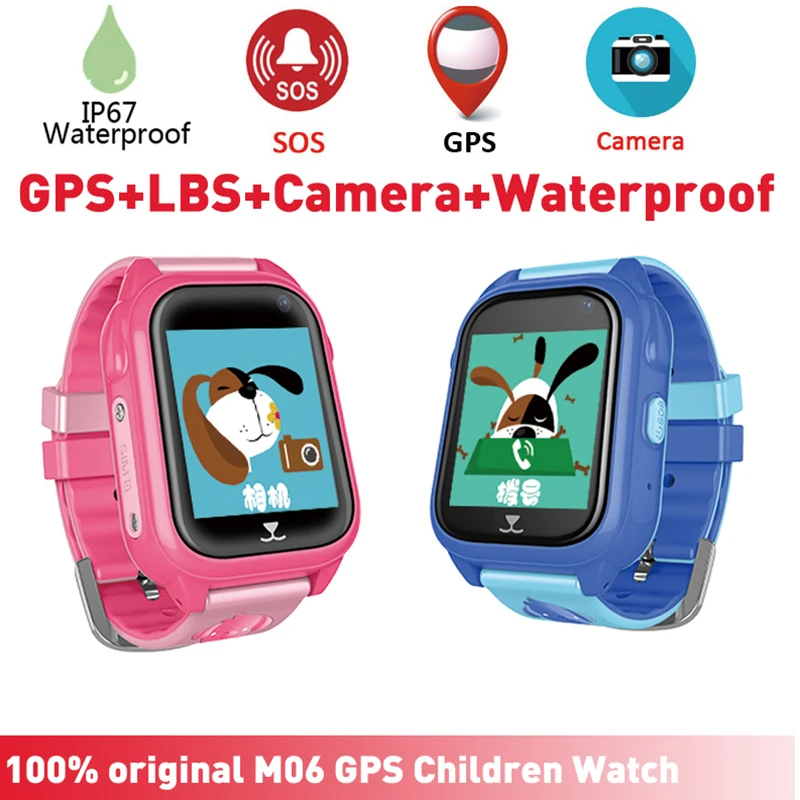 M06 IP67 Waterproof Kids Smart Watch GPS Tracker with Camera SIM Slot SOS Outdoor Smartwatch for Girls Boys for iPhone Android
M06 IP67 Waterproof Kids Smart Watch GPS Tracker with Camera SIM Slot SOS Outdoor Smartwatch for Girls Boys for iPhone Android
