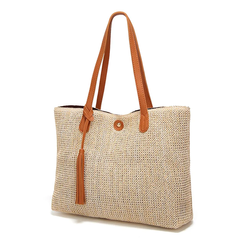 New 2019 Straw Tote Women's Bag Large Capacity Soft Summer Beach Simple Style Designer Handmade Female Shoulder Fashion Bags
New 2019 Straw Tote Women's Bag Large Capacity Soft Summer Beach Simple Style Designer Handmade Female Shoulder Fashion Bags