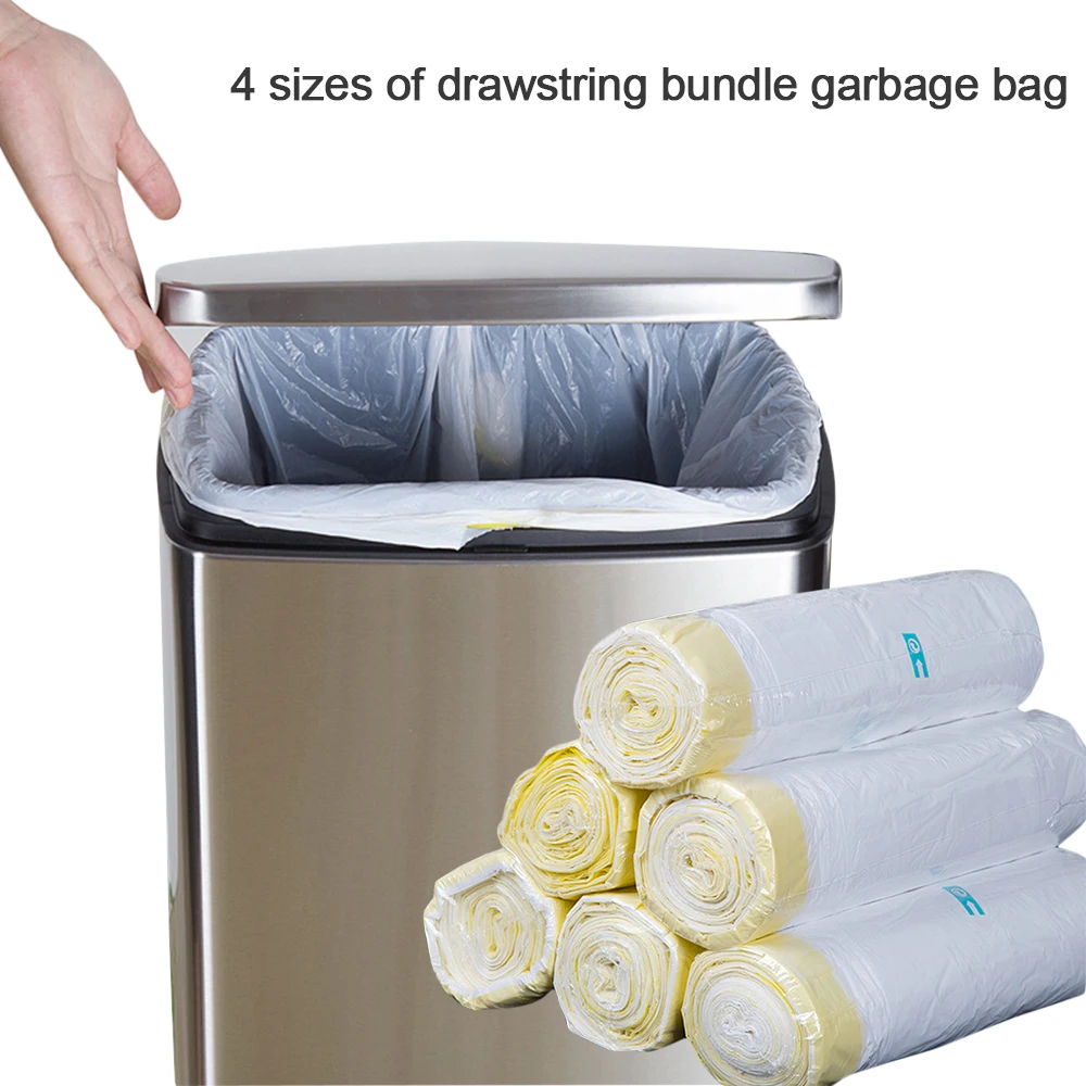Drawstring Trash Bags - Unscented - 4 sizes available, 12L/3.2Gallon, 15-20L/4-5.3Gallon, 30L/7.9Gallon, 40L/10.6Gallon 
Drawstring Trash Bags - Unscented - 4 sizes available, 12L/3.2Gallon, 15-20L/4-5.3Gallon, 30L/7.9Gallon, 40L/10.6Gallon