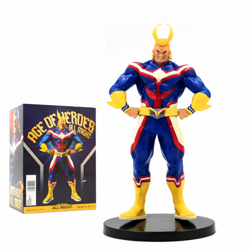 21cm Anime My Hero Academia Figur Age of Heroes All Might Action Figure PVC Collectible Model Toys Figures Doll Gifts for Kids
21cm Anime My Hero Academia Figur Age of Heroes All Might Action Figure PVC Collectible Model Toys Figures Doll Gifts for Kids