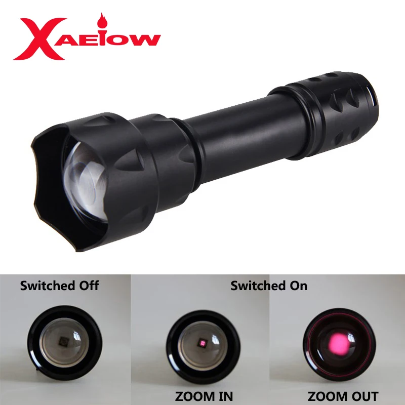 T20 IR-720 Flashlight Zoomable Focus 7 Watt 850nm LED Infrared Radiation Lamp Night Vision Flashlight Torch+Pressure Switch 
T20 IR-720 Flashlight Zoomable Focus 7 Watt 850nm LED Infrared Radiation Lamp Night Vision Flashlight Torch+Pressure Switch